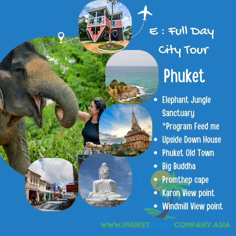 E full day private driver phuket city tour sightseeing