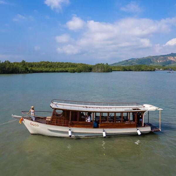 Phang-Nga-Khao-Lak-private-luxury-longtail-boat-tour-sunset-panyee-island